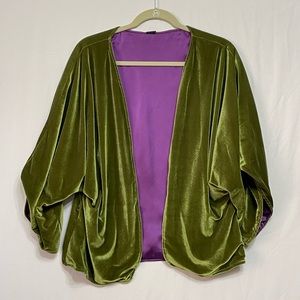 Suede cover. Beautiful:) interior of a type of silk. Made in  Mexico